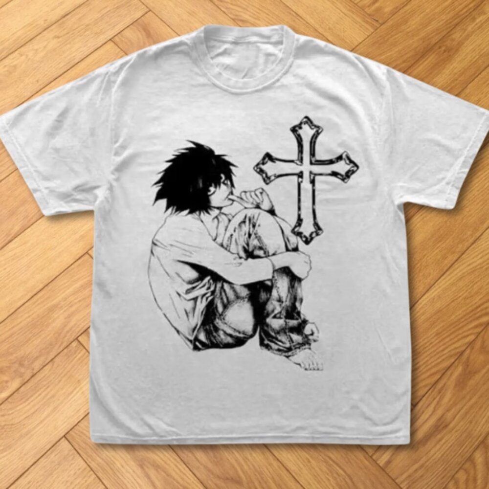 Death Note Light Yagami graphic tee